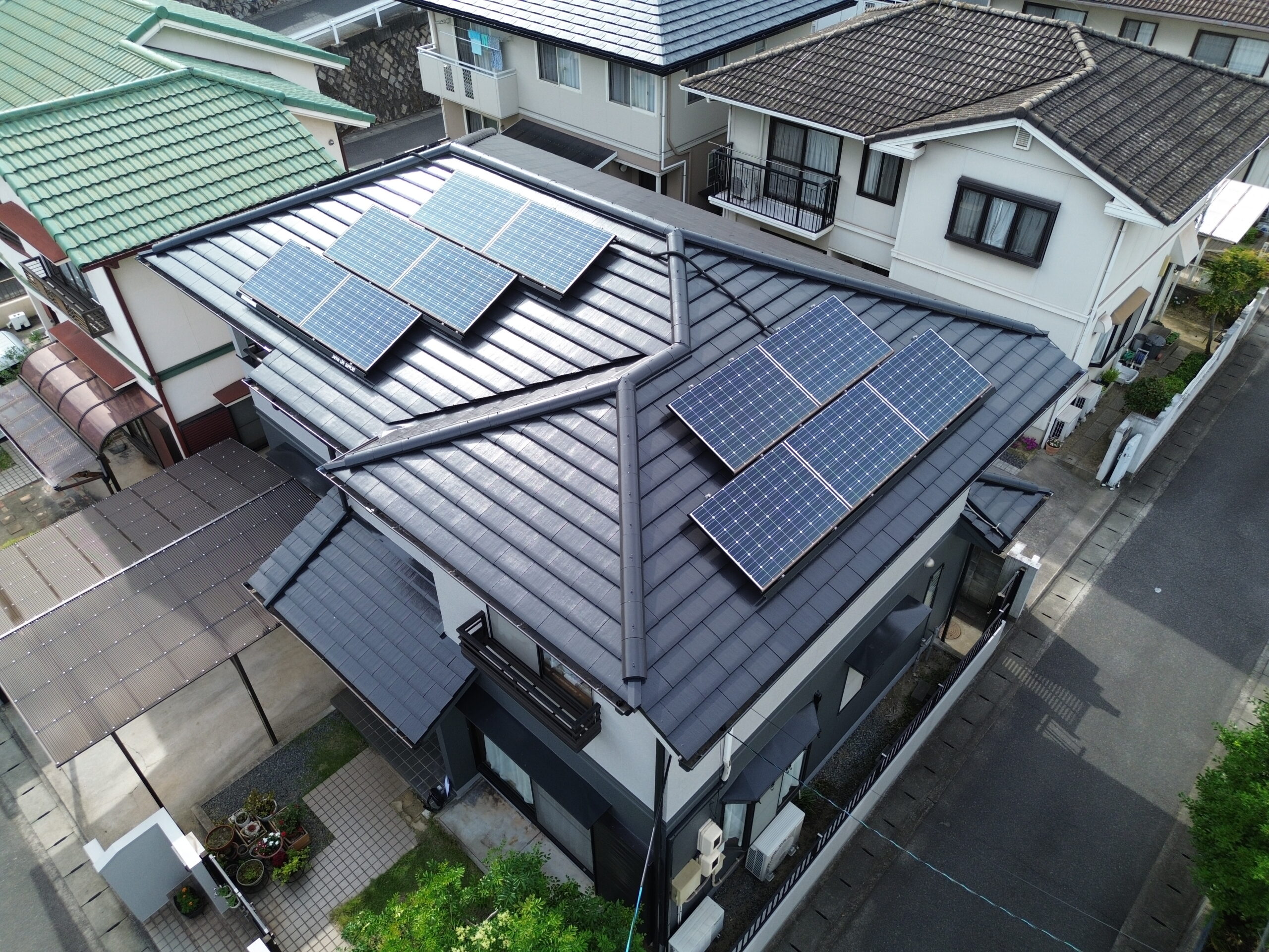 倉敷市I様　屋根塗装・外壁塗装工事が完成しました。