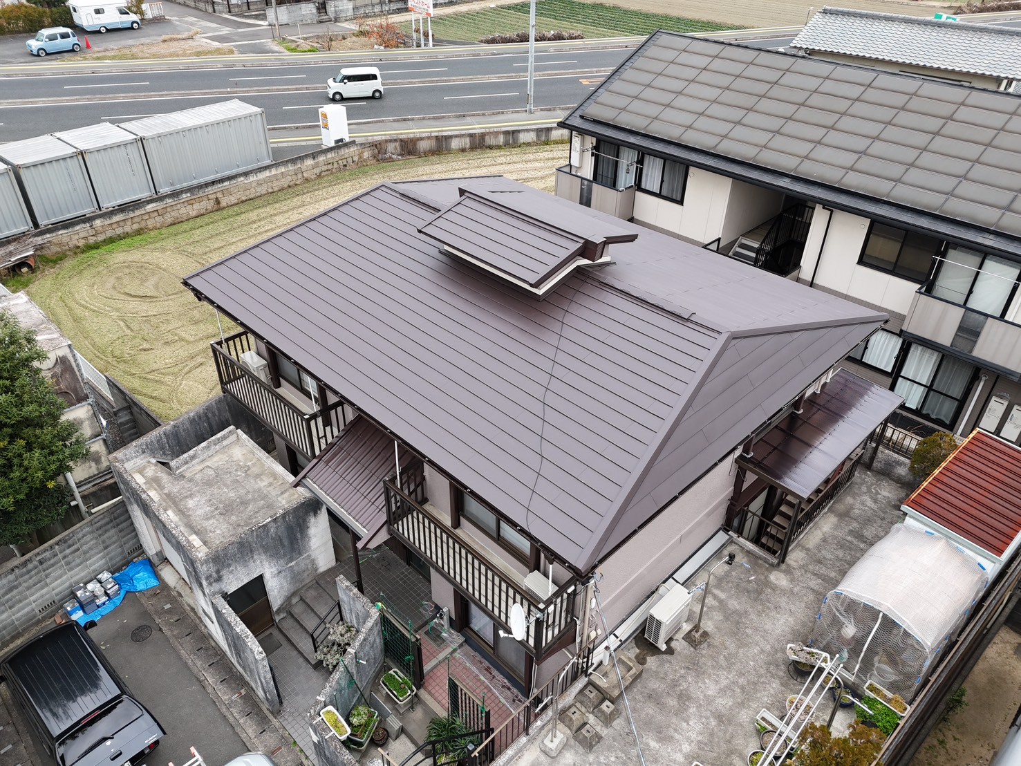 岡山市中区｜外壁塗装工事を行いました！