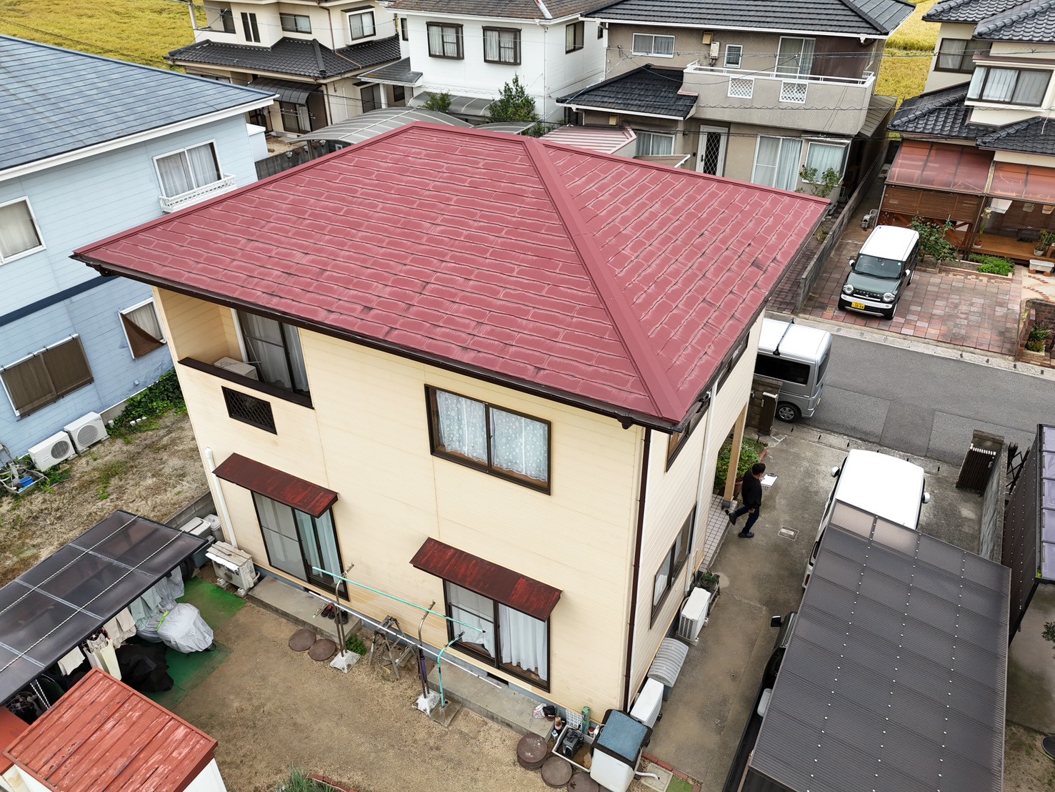 岡山市東区｜外壁塗装工事を行いました！