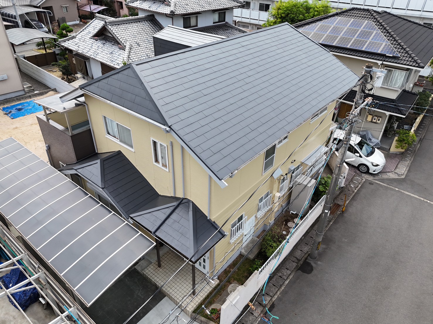 岡山市中区｜屋根塗装工事・外壁塗装工事を行いました！