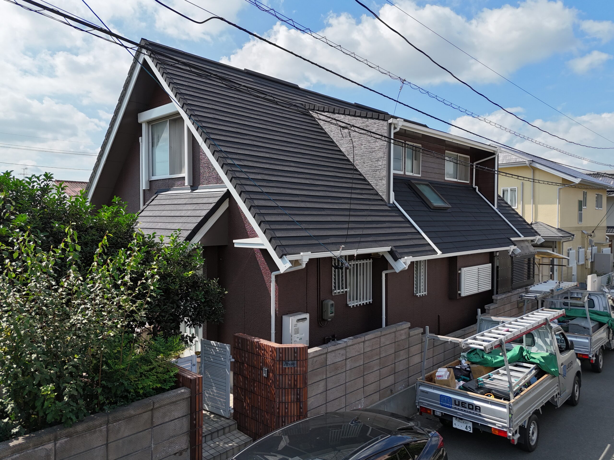 岡山市中区｜外壁塗装工事を行いました！